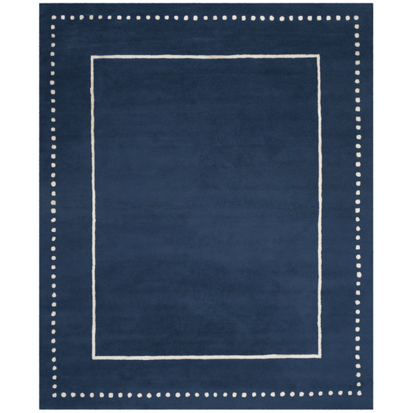Ebern Designs Cruz HandTufted Wool Blue Area Rug & Reviews Wayfair